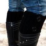 Black Boot Toppers, Black ..