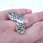 Silver Butterfly Ring, Jewelry for her, Adjustable, Silver Plated
