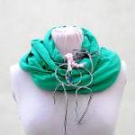 Cotton Jersey Scarf Neckla..